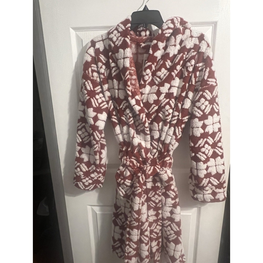 Vera Bradley Cozy Fleece Robe Star Intarsia Red NWT SM‎ Med